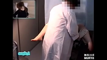 関西某産婦人科に仕掛けられていた隠しカメラ映像が流出　微乳な23歳OLノリエ 内診台診察アングルA