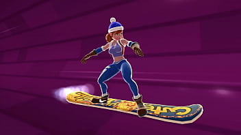 Sexy thick booty skateboarder snowboader videogame preview